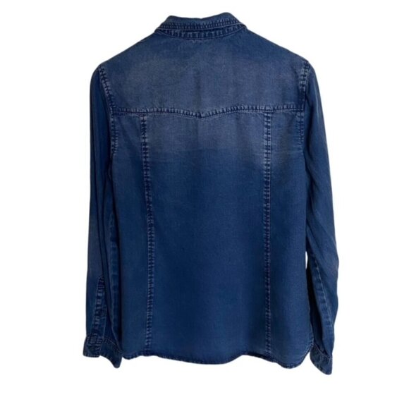 Bella Dahl Tencel Button Down Shirt Medium - Picture 3 of 3